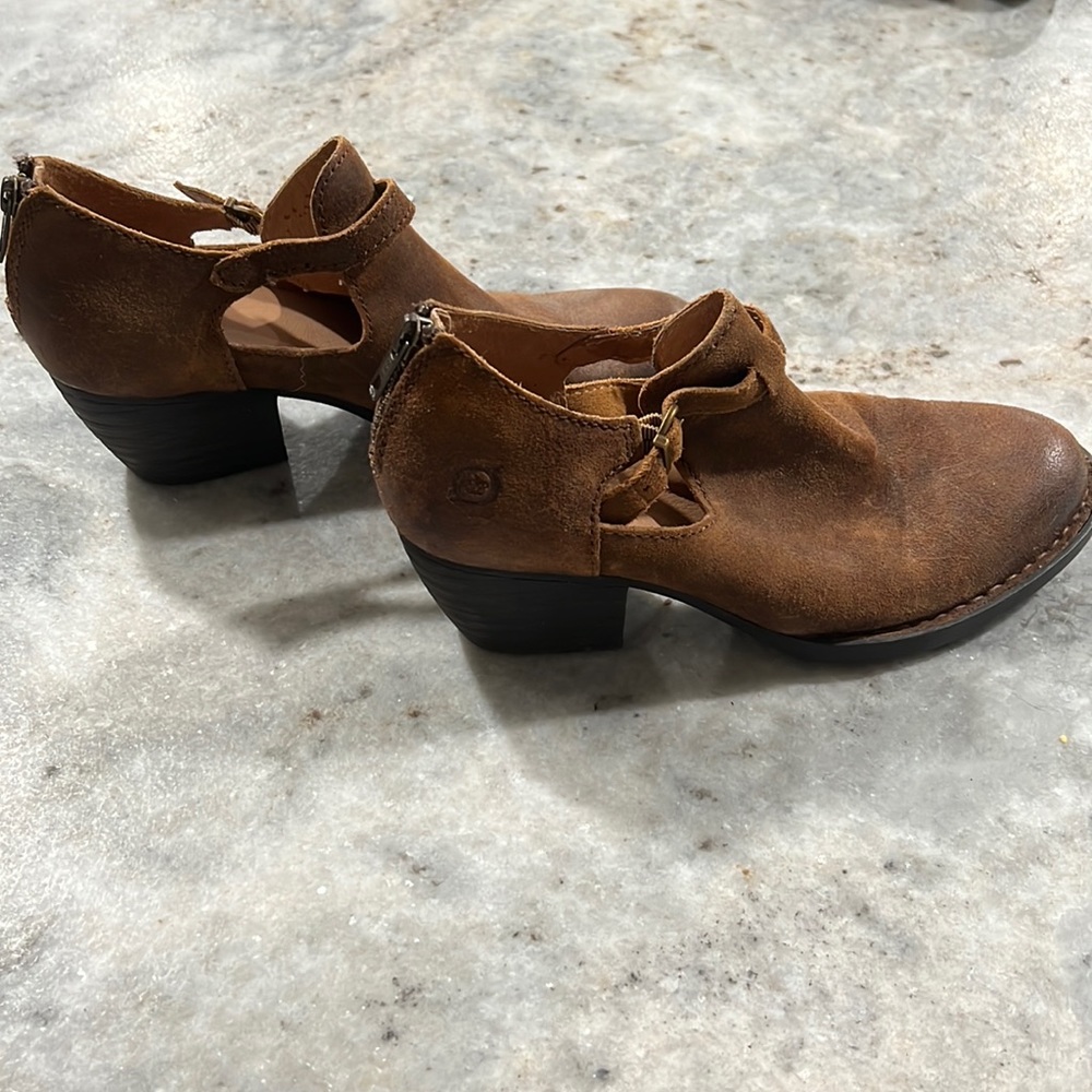 Born brand leather booties, size 8.5